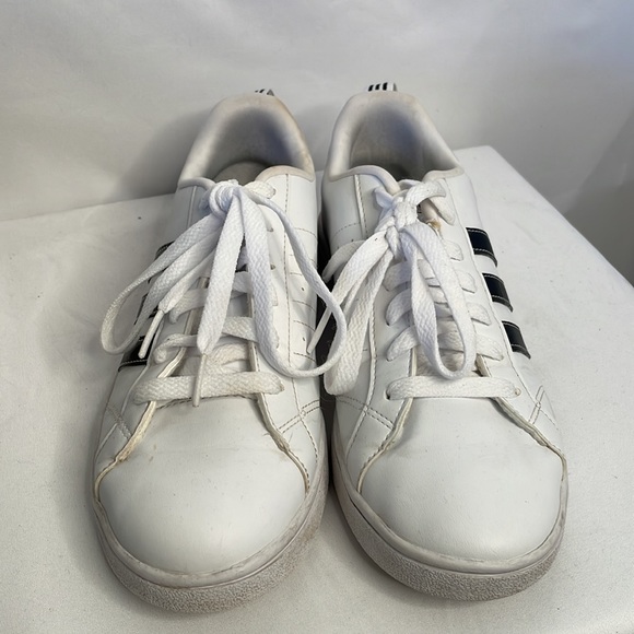Adidas sneakers white with black stripes size 7.5 old school - Picture 2 of 8